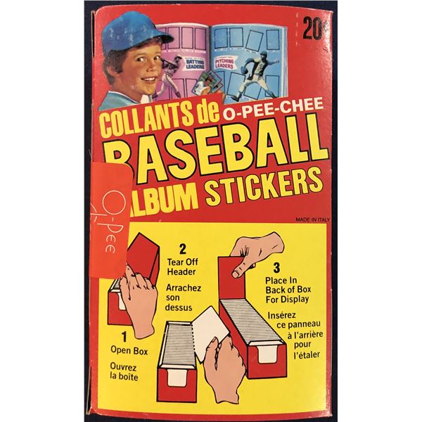 1982 O-PEE-CHEE BASEBALL STICKERS - SEALED BOX