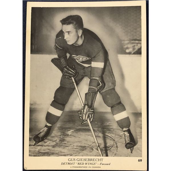 1939-40 O-PEE-CHEE V301-1 GUS GIESEBRECHT ROOKIE CARD