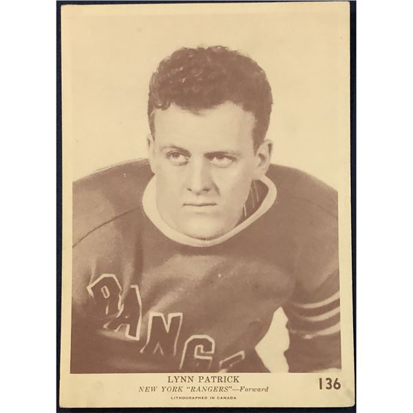 1940-41 O-PEE-CHEE NHL V301-2 - LYNN PATRICK (HOF)
