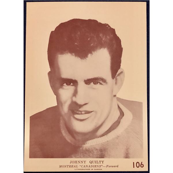 1940-41 O-PEE-CHEE V301-2 JOHNNY QUILTY ROOKIE CARD