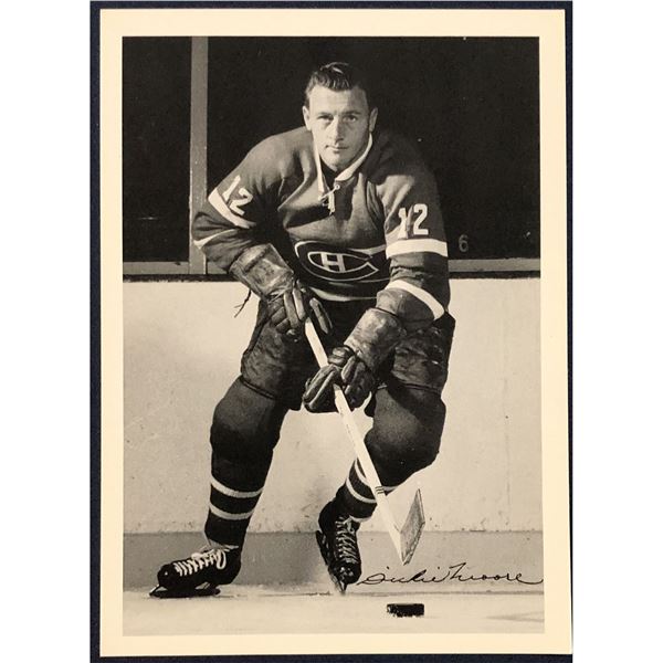 1967 MONTREAL CANADIENS PROMO POSTCARD - DICKIE MOORE (HOF)