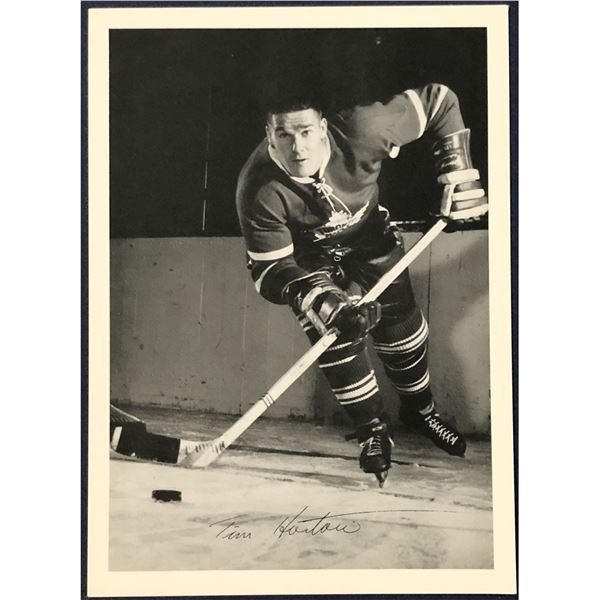 1967 TORONTO MAPLE LEAFS PROMO POSTCARD - TIM HORTON (HOF)