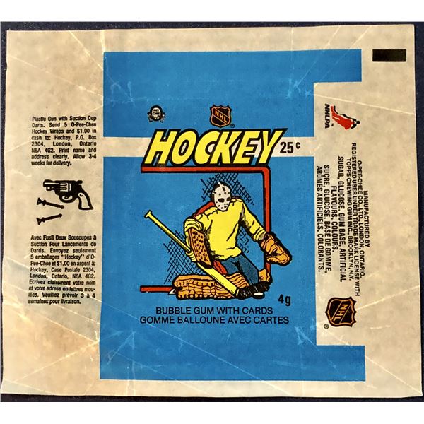 1982-83 O-PEE-CHEE NHL HOCKEY WRAPPER