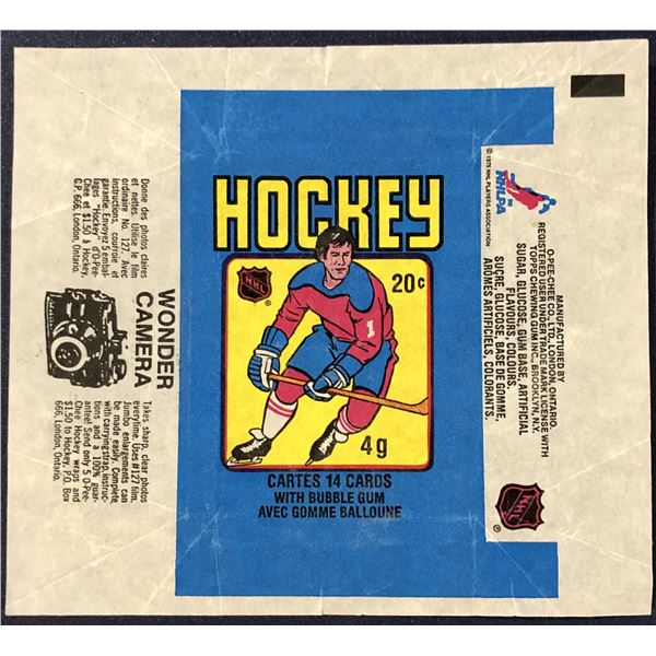1979-80 O-PEE-CHEE NHL HOCKEY WRAPPER - GRETZKY ROOKIE YEAR
