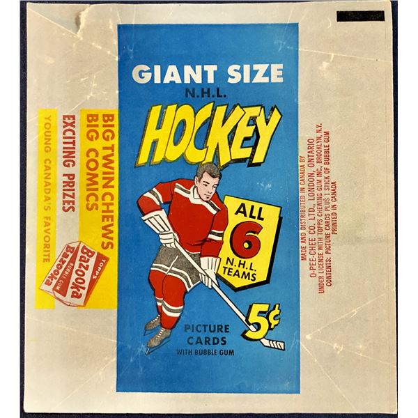 1964-65 O-PEE-CHEE NHL HOCKEY WRAPPER