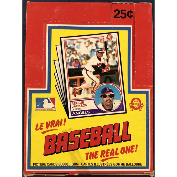 1983 O-PEE-CHEE BASEBALL WAX BOX - 36 PACKS