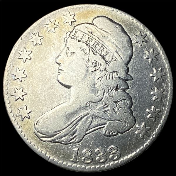 1833 Capped Bust Half Dollar LIGHTLY  CIRCULATED