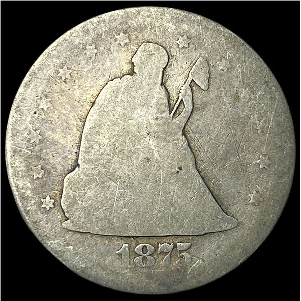 1875-S Seated Liberty Half Dollar NICELY  CIRCULATED