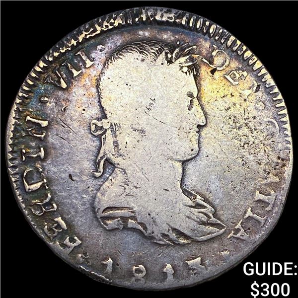 1813 Colonial Spain Silver 8 Reales NEARLY  UNCIRCULATED