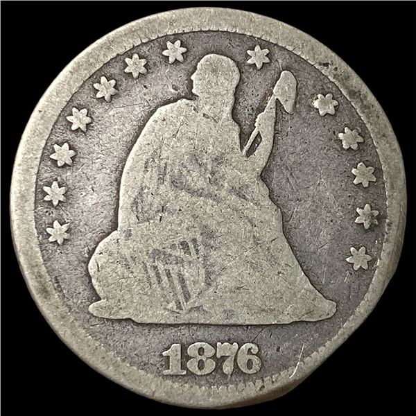 1876 Seated Liberty Quarter NICELY CIRCULATED