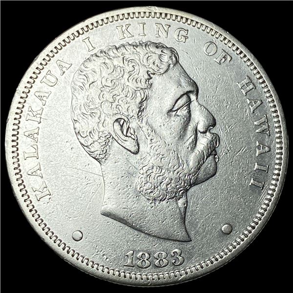 1883 Silver Hawaii Dollar CLOSELY  UNCIRCULATED