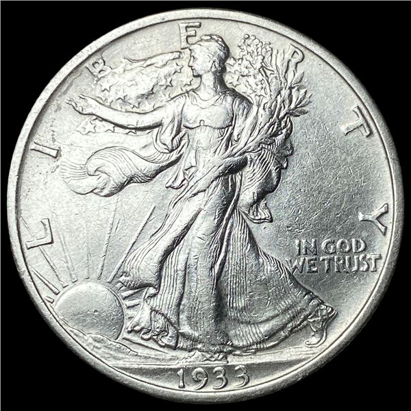 1933-S Silver Walking Liberty Half Dollar  CLOSELY UNCIRCULATED