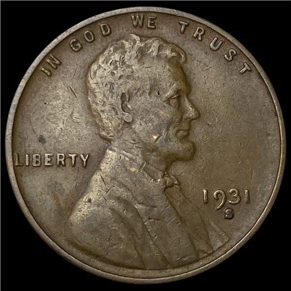1931-S Lincoln Wheat Cent NEARLY UNCIRCULATED