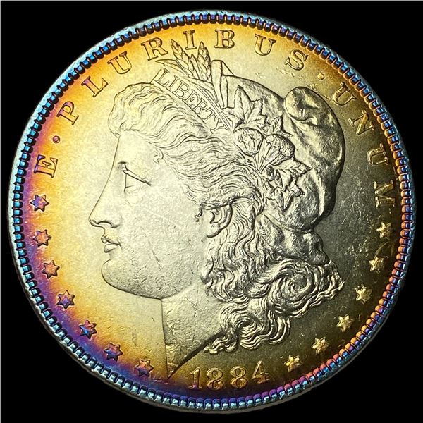 1884 Toned Morgan Silver Dollar UNCIRCULATED