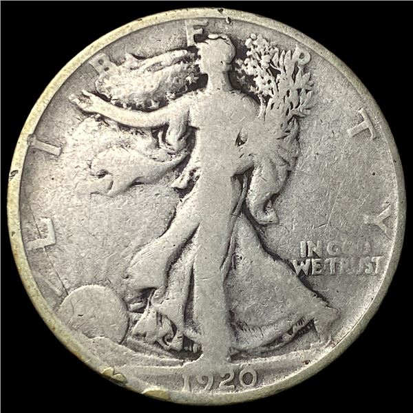 1920-S Silver Walking Liberty Half Dollar  NICELY CIRCULATED