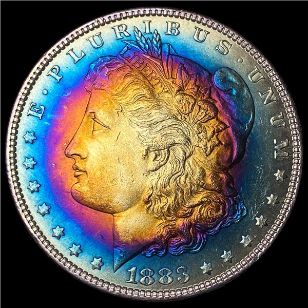 1883 Toned Silver Morgan Dollar UNCIRCULATED