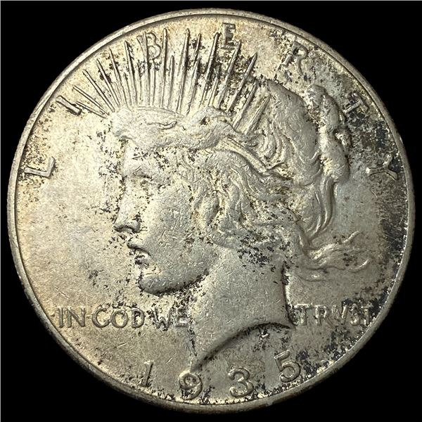 1935-S Silver Peace Dollar CLOSELY  UNCIRCULATED