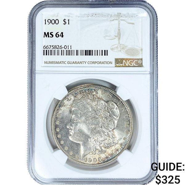 1900 Morgan Silver Dollar NGC MS64