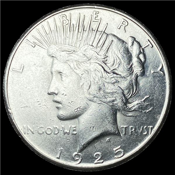 1925-S Silver Peace Dollar CLOSELY  UNCIRCULATED
