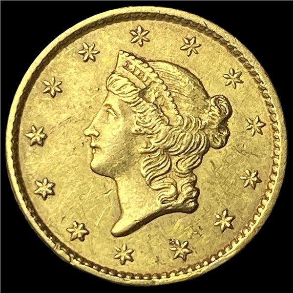 1852 Gold $1 Liberty Head Type 1 CLOSELY  UNCIRCULATED
