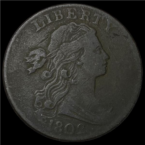 1802 Draped Bust Large Cent ABOUT  UNCIRCULATED
