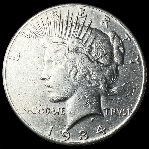1934-S Silver Peace Dollar CLOSELY  UNCIRCULATED