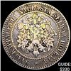 Image 1 : 1864 Finland Silver 1 Markka NEARLY  UNCIRCULATED