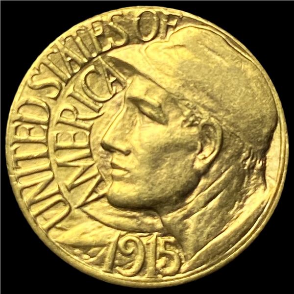 1915-S Gold $1 Panama-Pacific Exposition  CHOICE AU