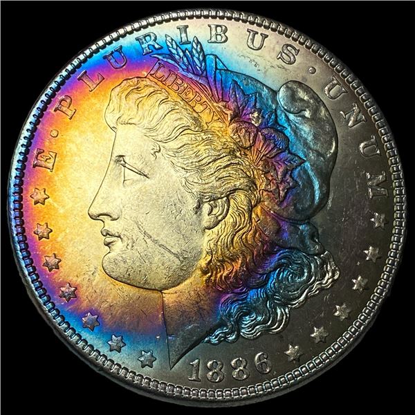 1886 Toned Morgan Silver Dollar UNCIRCULATED