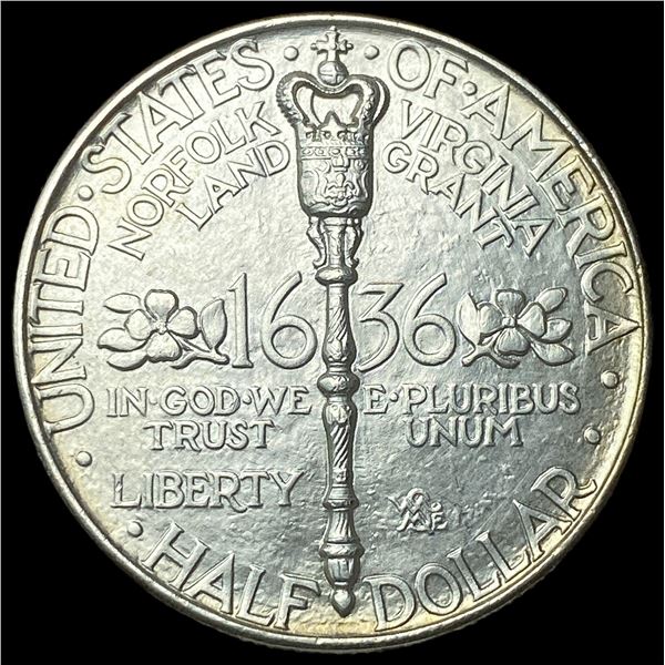 1936 Silver Norfolk Half Dollar UNCIRCULATED