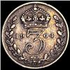Image 2 : 1904 Great Britain Silver 3 Pence NEARLY  UNCIRCULATED