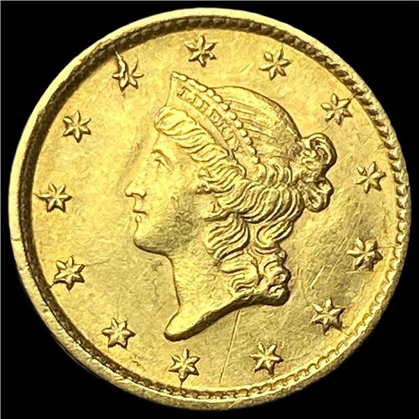 1854 Gold $1 Liberty Head Type 1 CLOSELY  UNCIRCULATED