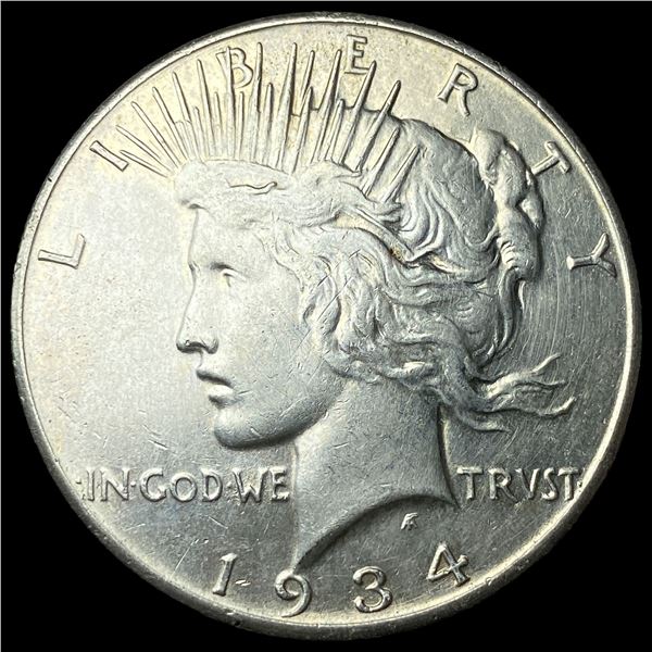 1934-S Silver Peace Dollar CLOSELY  UNCIRCULATED