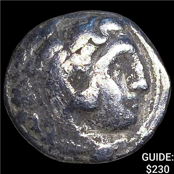 Macedonian Kingdom Type of Alexander III 4th  Century BC Silver Drachm NEARLY UNCIRCULATED