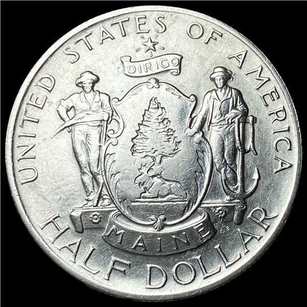 1920 Silver Maine Half Dollar CLOSELY  UNCIRCULATED