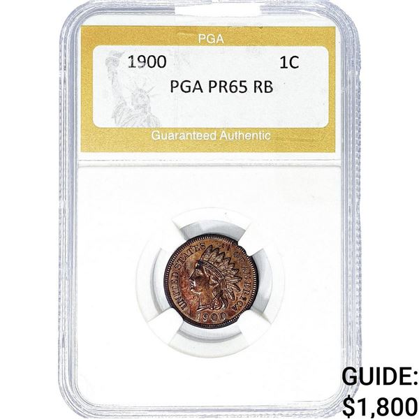 1900 Indian Head Cent PGA PR65 RB