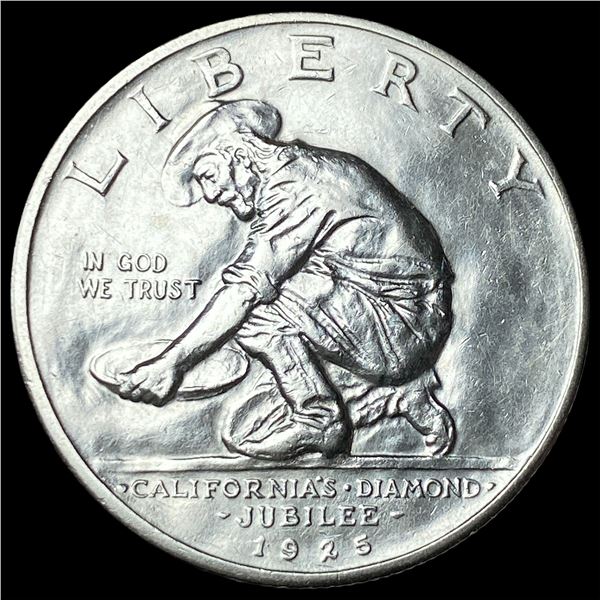 1925-S Silver California Jubilee Half Dollar  CLOSELY UNCIRCULATED