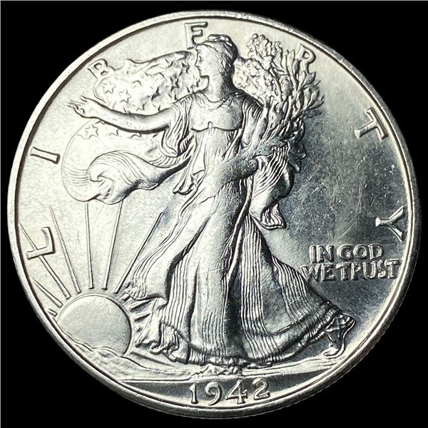 1942-S Silver Walking Liberty Half Dollar  UNCIRCULATED