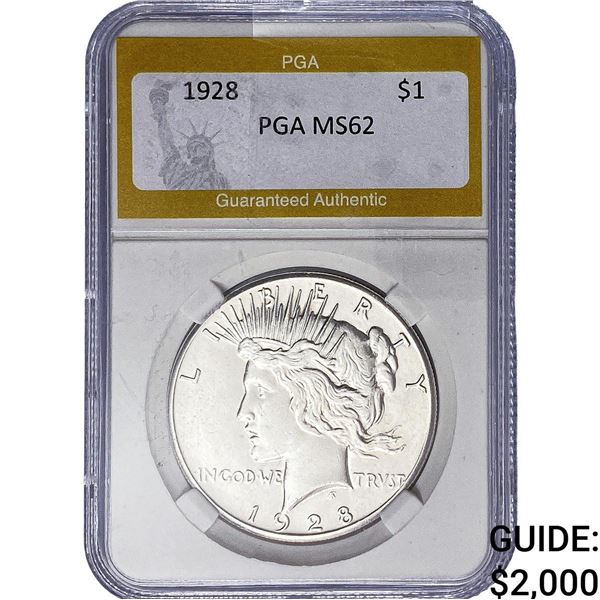 1928 Morgan Silver Dollar PGA MS62