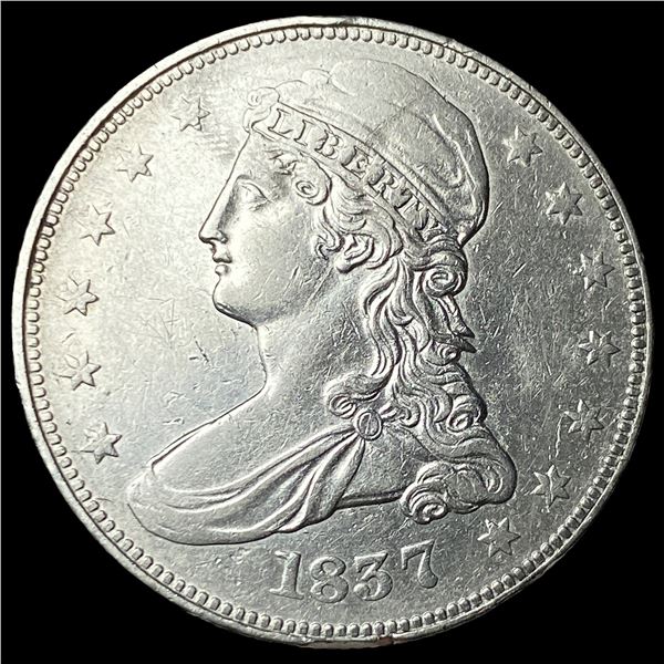 1837 Capped Bust Half Dollar CLOSELY  UNCIRCULATED