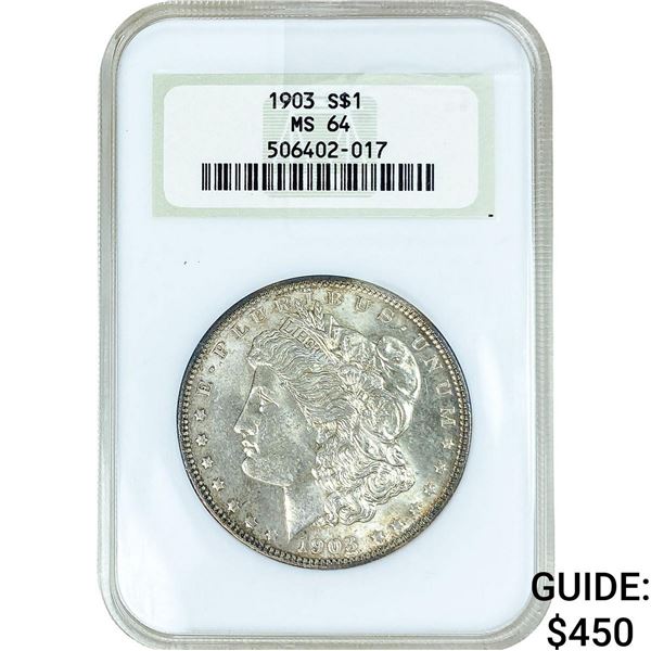 1903 Morgan Silver Dollar NGC MS64