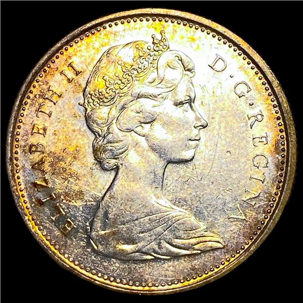 1967 Canada Silver 25 Cents CLOSELY  UNCIRCULATED