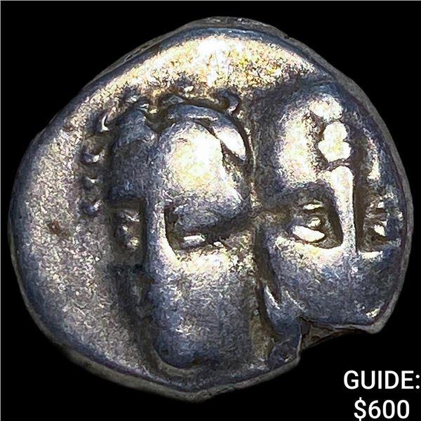 Ancient Greece Moesia, Istros 4th Century BC  Silver Drachm NEARLY UNCIRCULATED