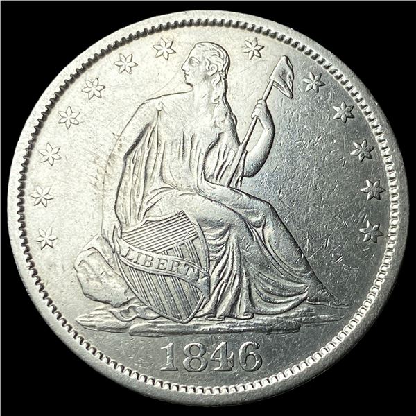 1846-O Silver Seated Liberty Half Dollar  CLOSELY UNCIRCULATED