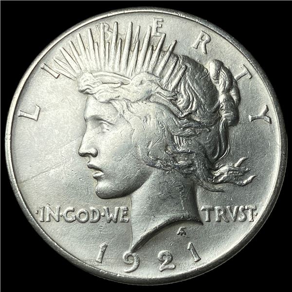 1921 Silver Peace Dollar CLOSELY UNCIRCULATED