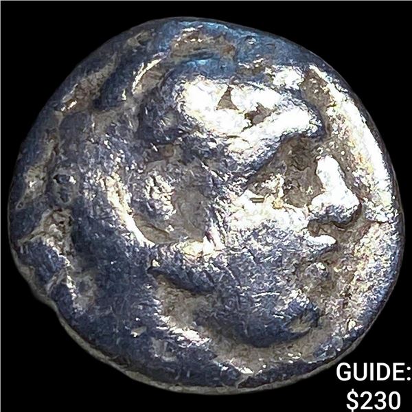 Macedonian Kingdom Type of Alexander III 4th  Century BC Silver Drachm NEARLY UNCIRCULATED
