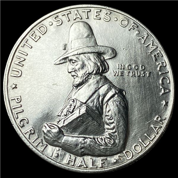 1920 Silver Pilgrim Half Dollar CLOSELY  UNCIRCULATED