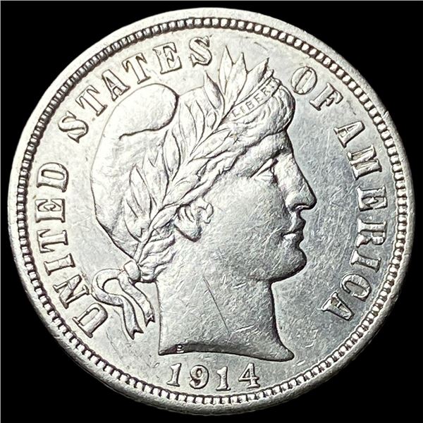 1914-D Silver Barber Dime CLOSELY  UNCIRCULATED