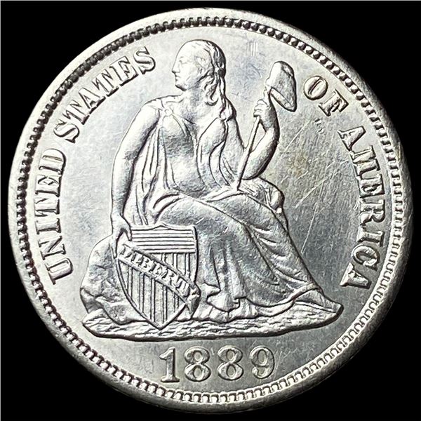 1889-S Silver Seated Liberty Dime  UNCIRCULATED