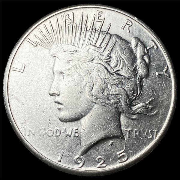 1925-S Silver Peace Dollar CLOSELY  UNCIRCULATED